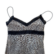 Vintage Italian Cheetah Print Mesh Dress (S)