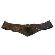 Vintage Bespoke Leather Studded Belt (S-M)