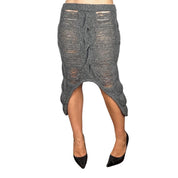 Shanghai Designer Wool Cutout Skirt (M)