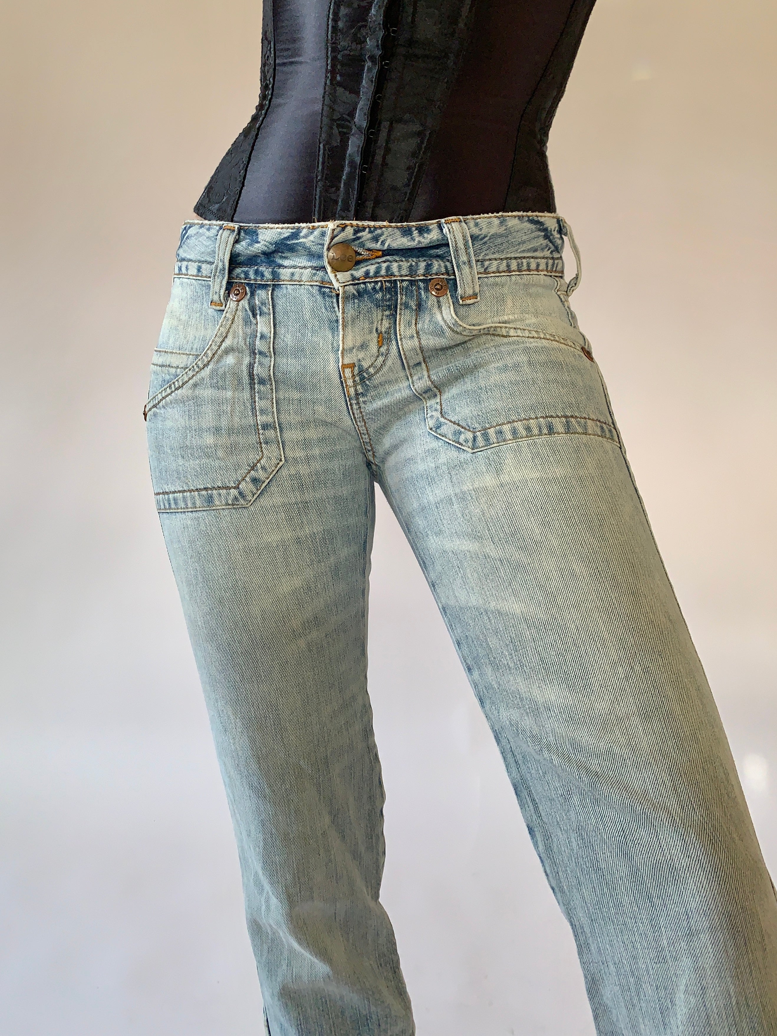 Y2K Denim Capris (S)