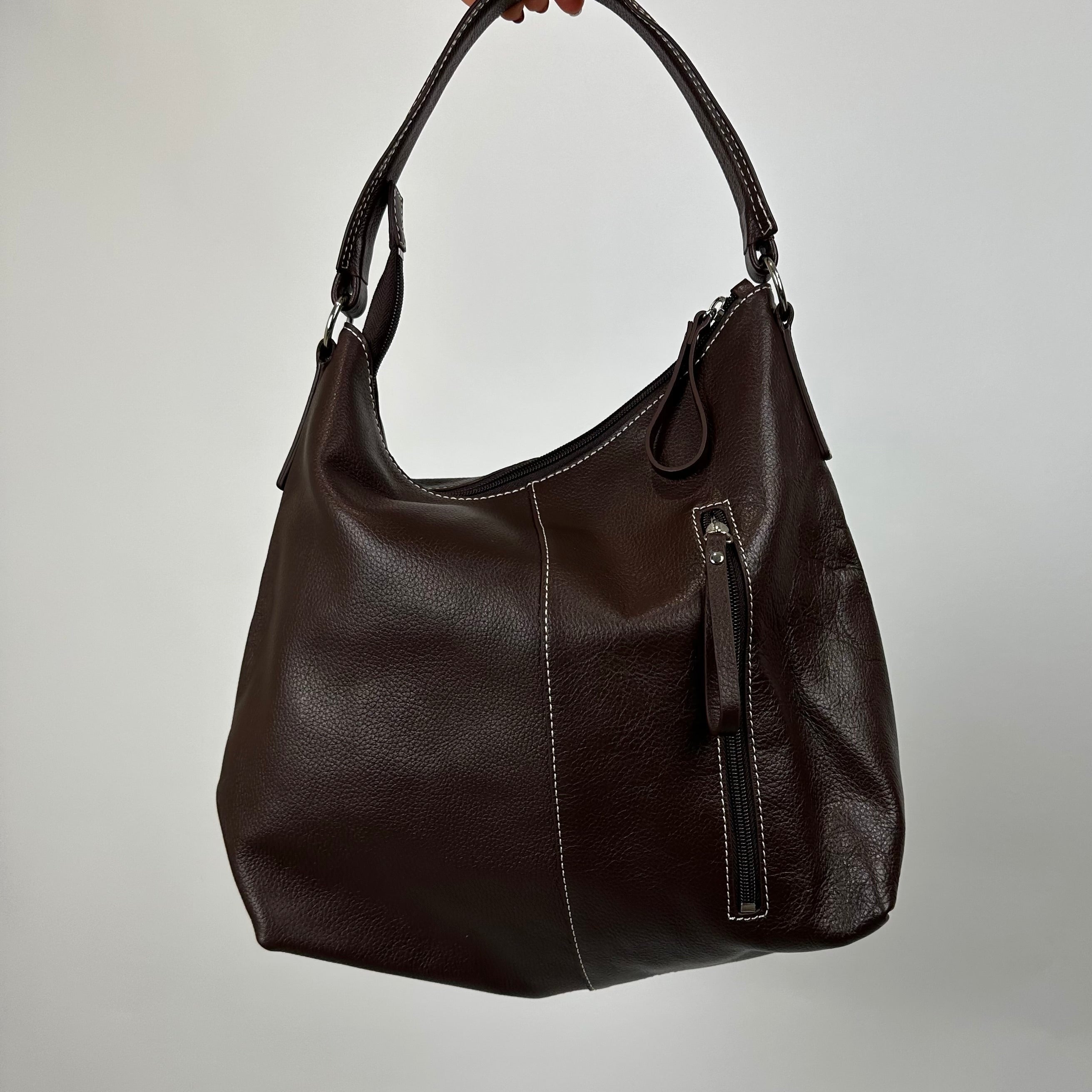 Vintage Brown Faux Leather Bag