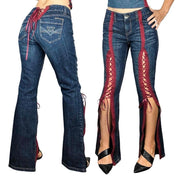 Custom Corset Detail Y2K Jeans (XS-XXL)