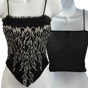 Y2K flames asymmetrical top (XS/S)