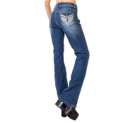 Y2K Embellished Pocket Jeans (M)