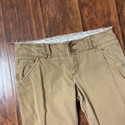 Y2K Tan Abercrombie Low Rise Flared Chino Pants (M)