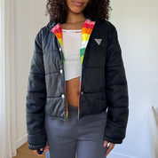 Fiorucci Rainbow Lined Puffer Jacket (S/L)