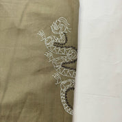 Vintage baggy pants with embroidered dragon (XS/M)