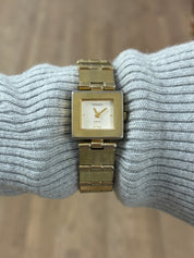 80s gold square Gruen watch