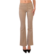 Y2K Nude Flare Trousers (XXS/XS)