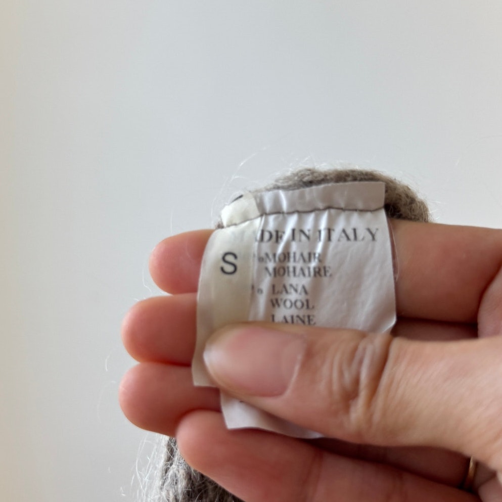 Italian Vintage Mohair & Wool Cardigan (S)