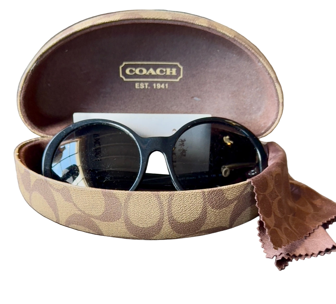 Black coach sunglasses