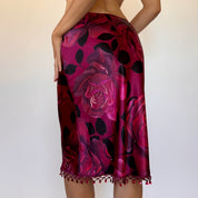 90s Rose Midi Skirt (S)