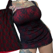 VTG morbid threads lace mini dress (S/M)