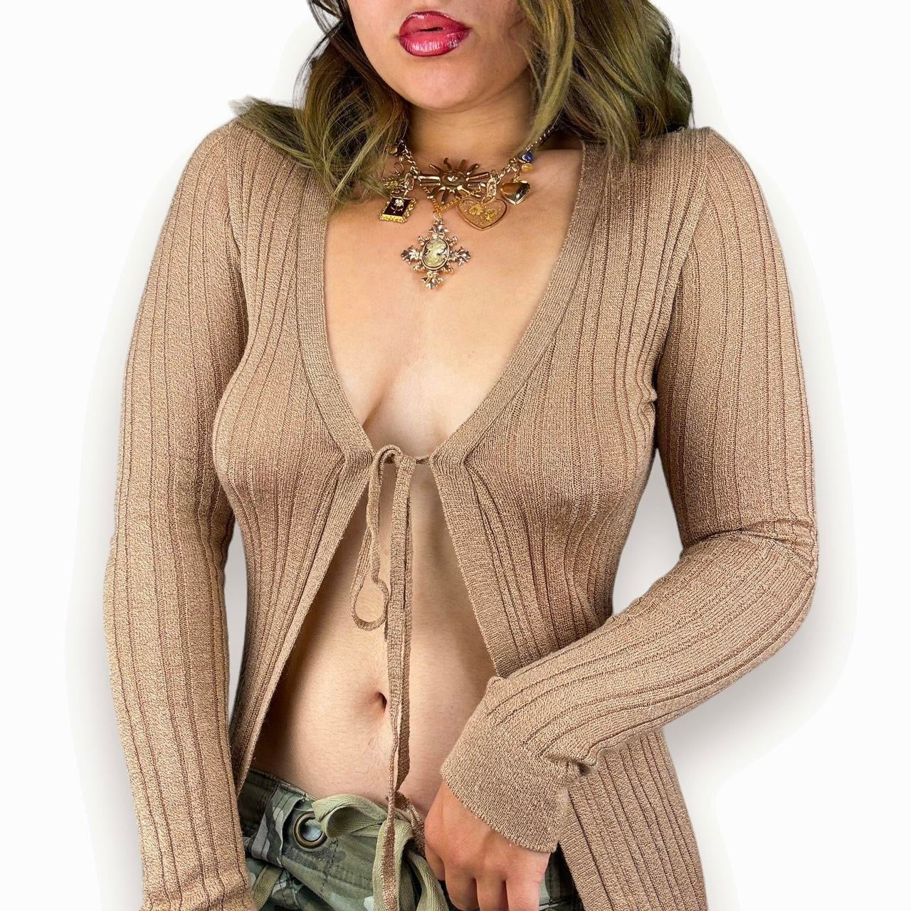 2000s Tie Front Duster Cardigan (S)