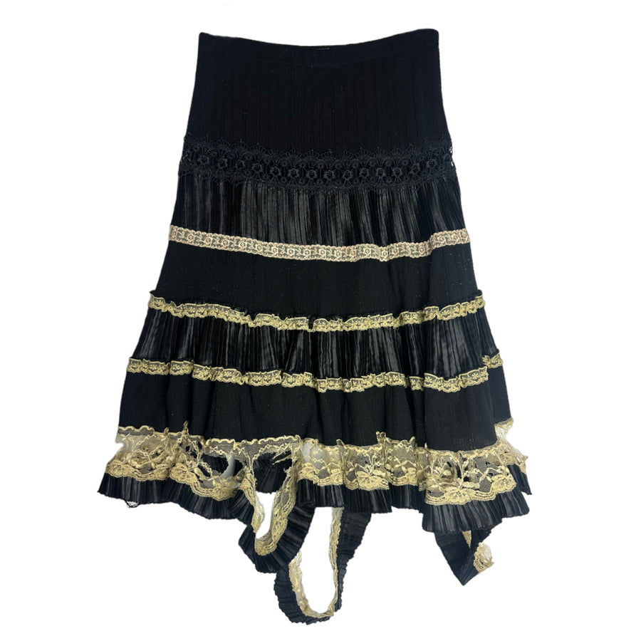 Distressed Victorian Midi Skirt (XS/S)