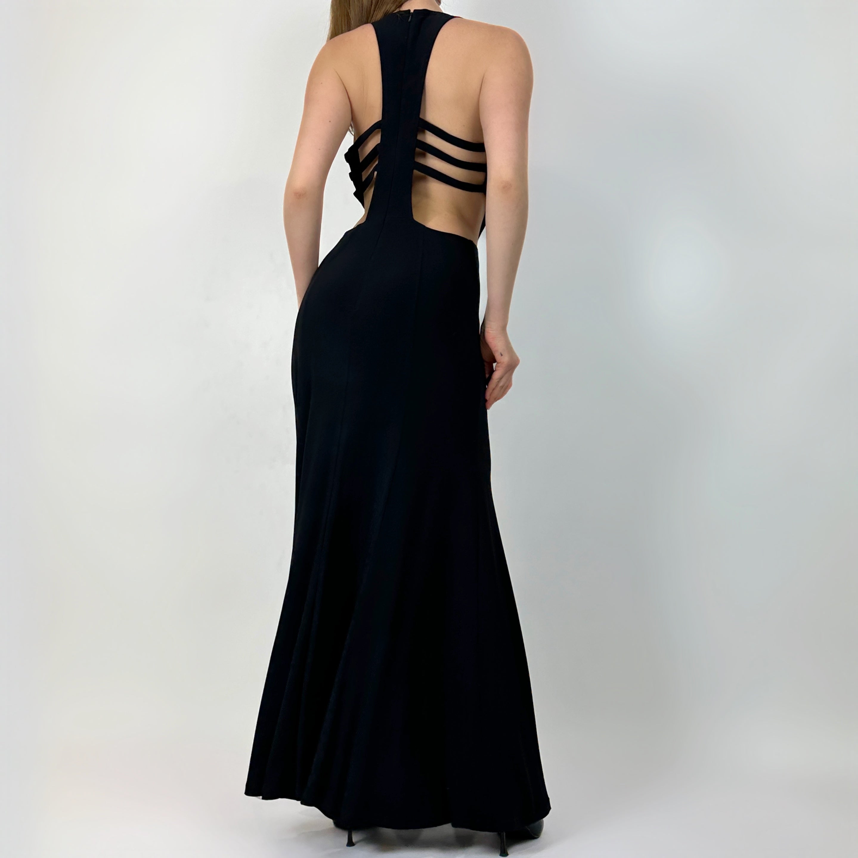 90’s Noir Cut Out Cage Gown (M)