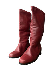 Red Leather Boots (8.5)