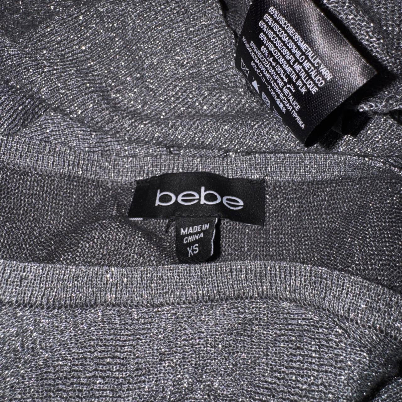 Bebe Metallic Batwing Top (XS)