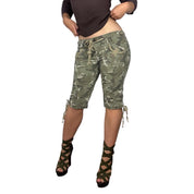 2000s Camo Cargo Capris (S)
