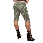 2000s Camo Cargo Capris (S)