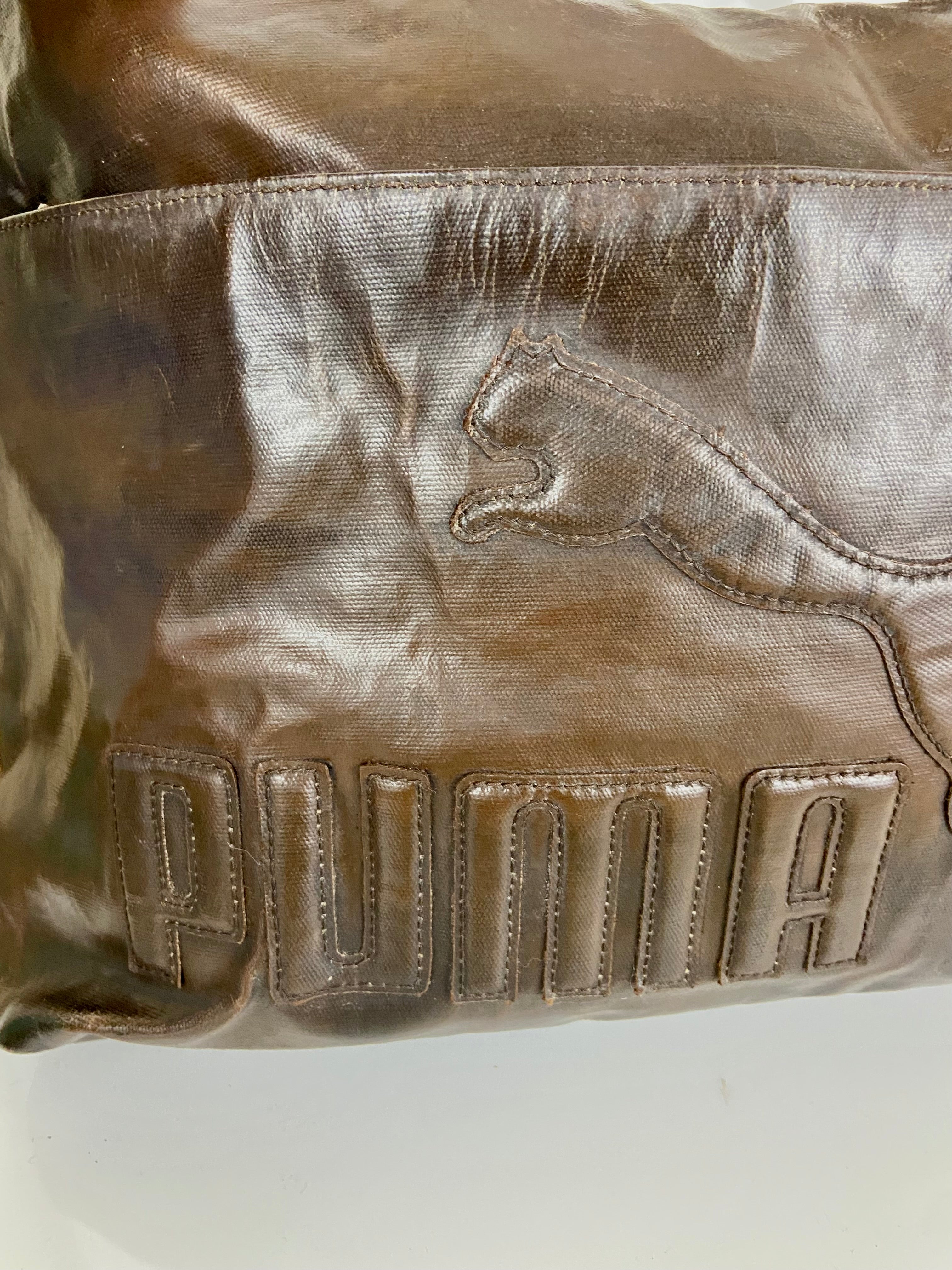 Vintage puma🐆 brown leather bag