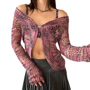 90s Open Weave Cardigan (S/M)