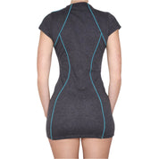 Y2K Zip Up Mini Dress (XS)