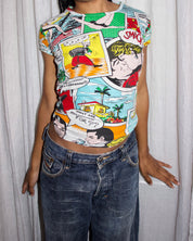 SS2004 Dolce & Gabbana Pop Art Comic Baby Tee (XS/S)