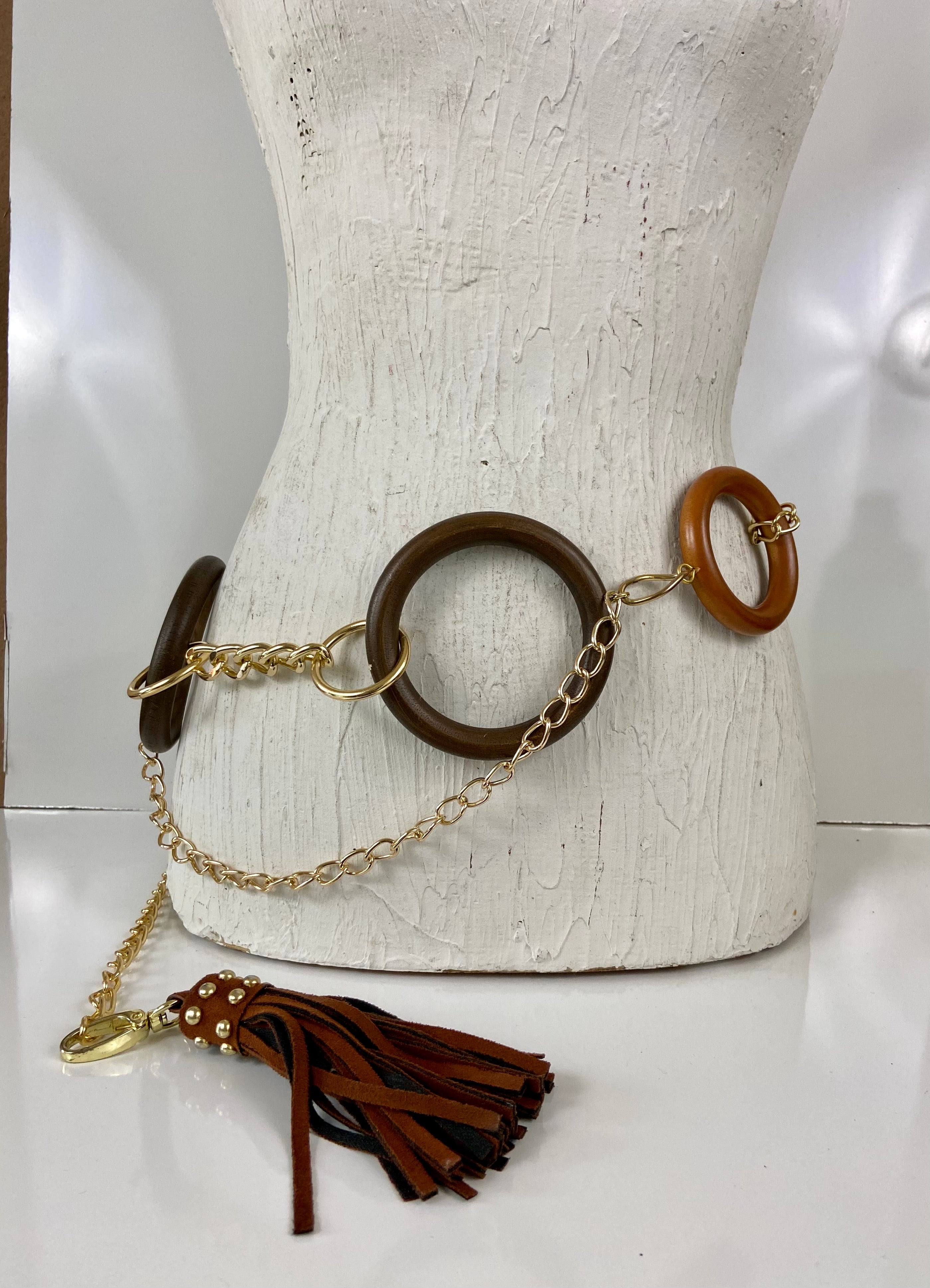 Wood circles 🔘 belt