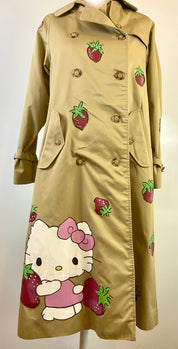 Hand painted trench coat