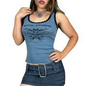 Y2K Harley Davidson Skull Cami (L)