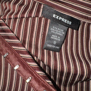 Express Hook + Eye Pinstripe Blouse (S)