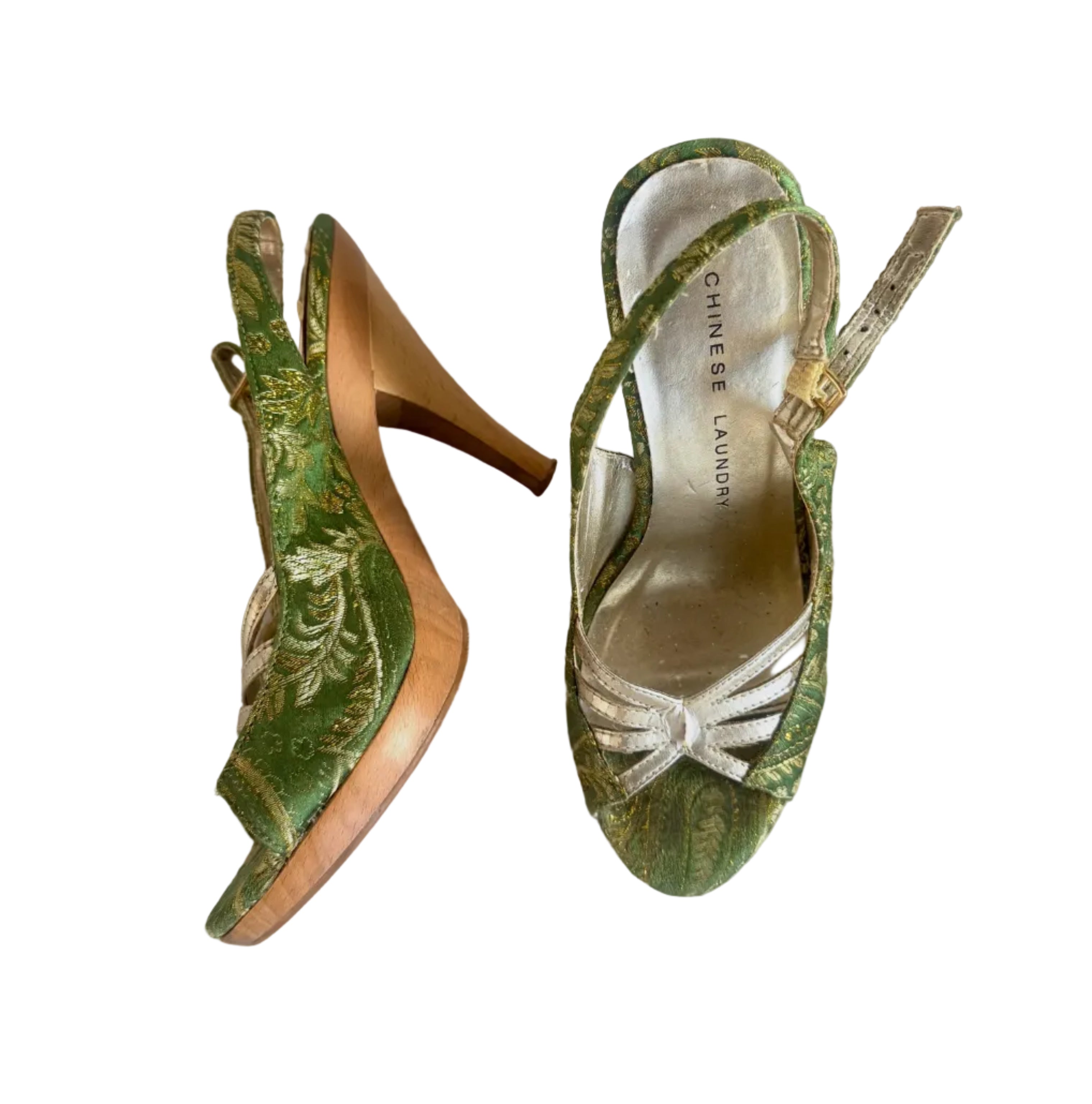 Chinese Laundry Brocade Wooden Platforms (8)