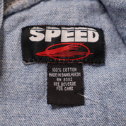 90s Short Denim Overalls (S/M)