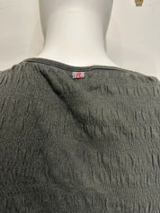 Y2K Italian Graphic Print Mesh Longsleeve (S)