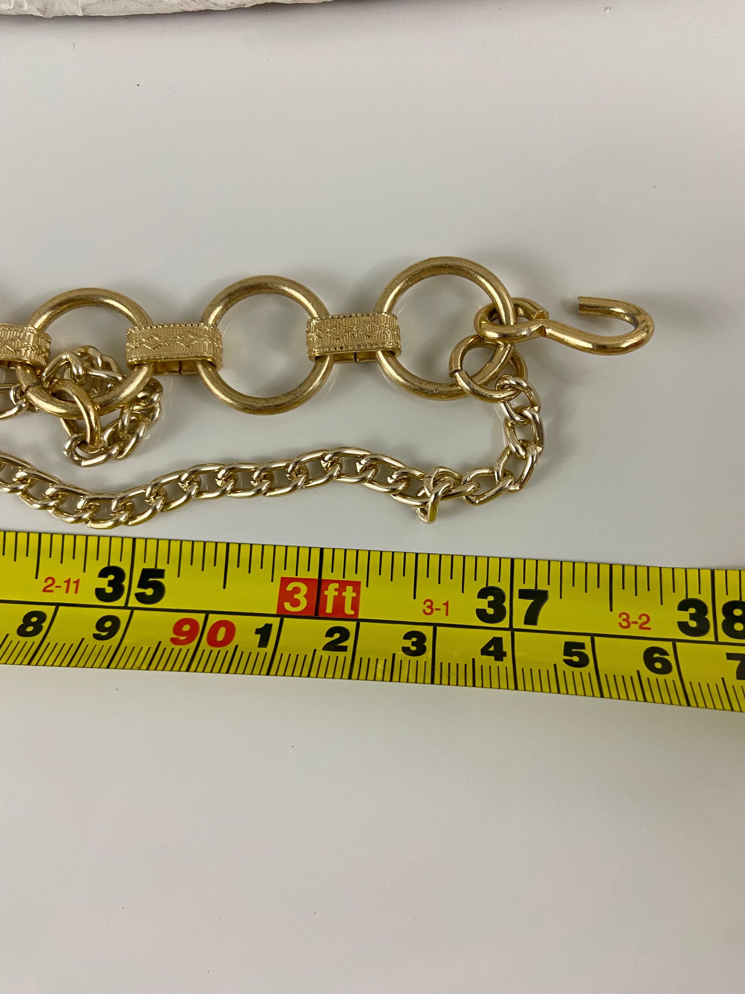 Vintage gold waist belt