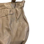 Vintage Leather Taupe Oversized Slouch Hand Bag