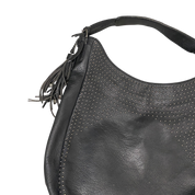 Vintage Replay Skull Leather Slouch Bag