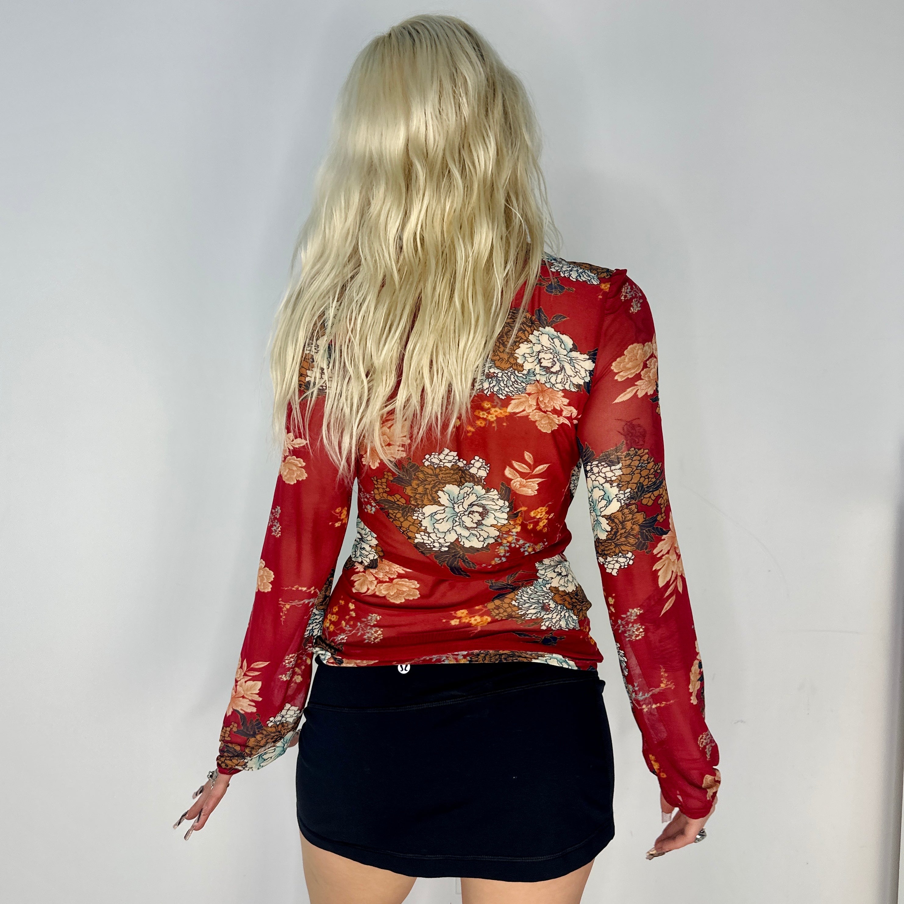 Handmade Floral Micromesh Longsleeve (Medium)