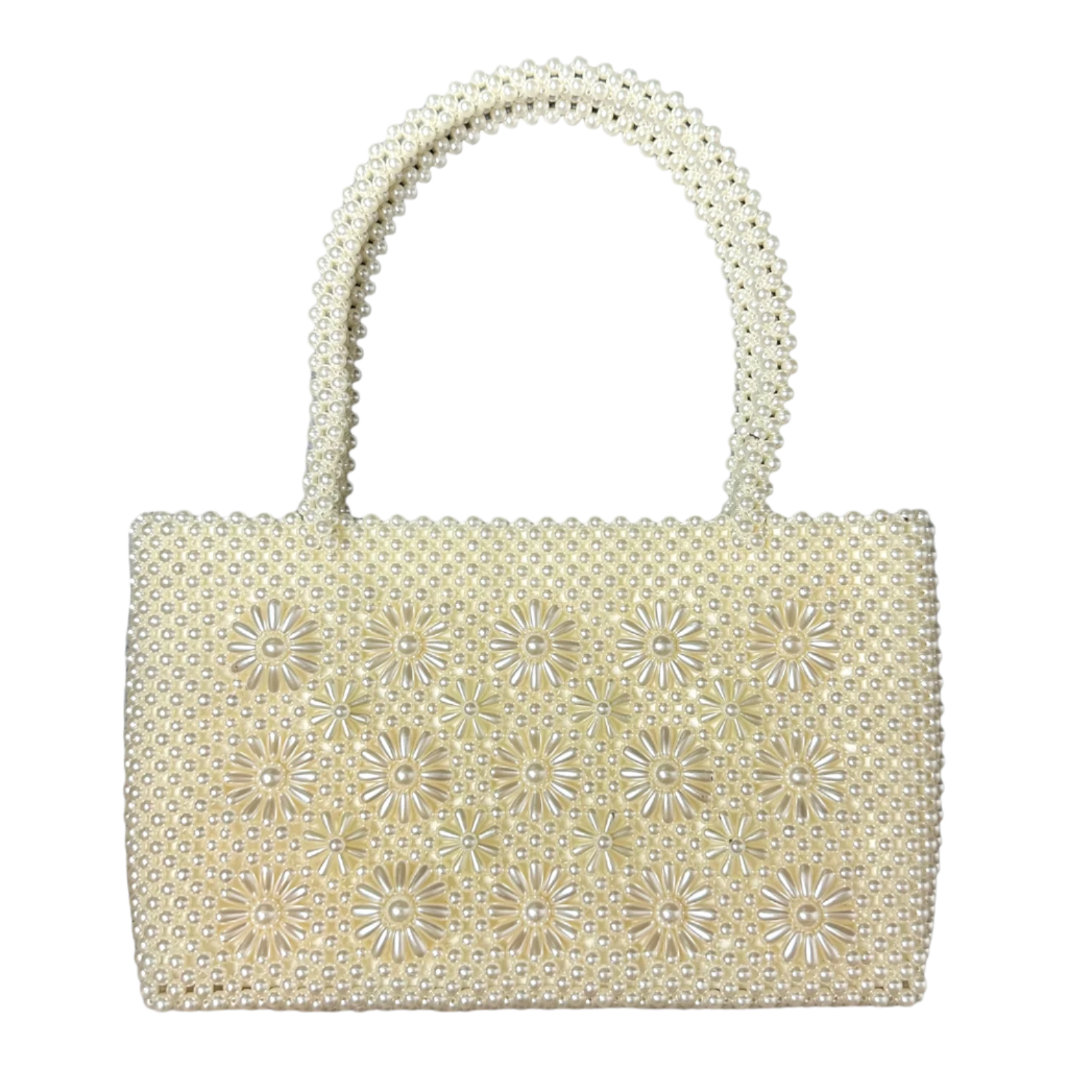Beaded Flower Pearl Purse