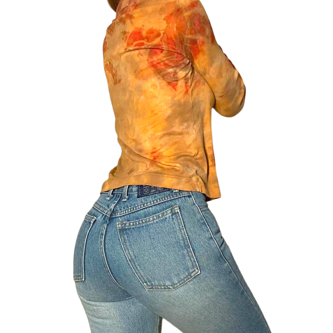 Y2k tie dye long sleeve tee
