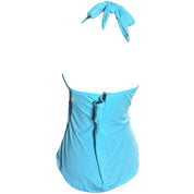 Y2K Beaded asymmetrical halter top (XL)