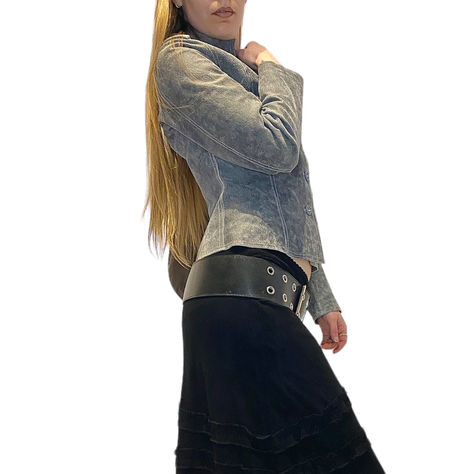 Vintage Deadstock Military Italian Leather Jacket (S)