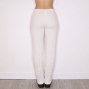 Y2K MAXMARA White Linen Pants (S/M)