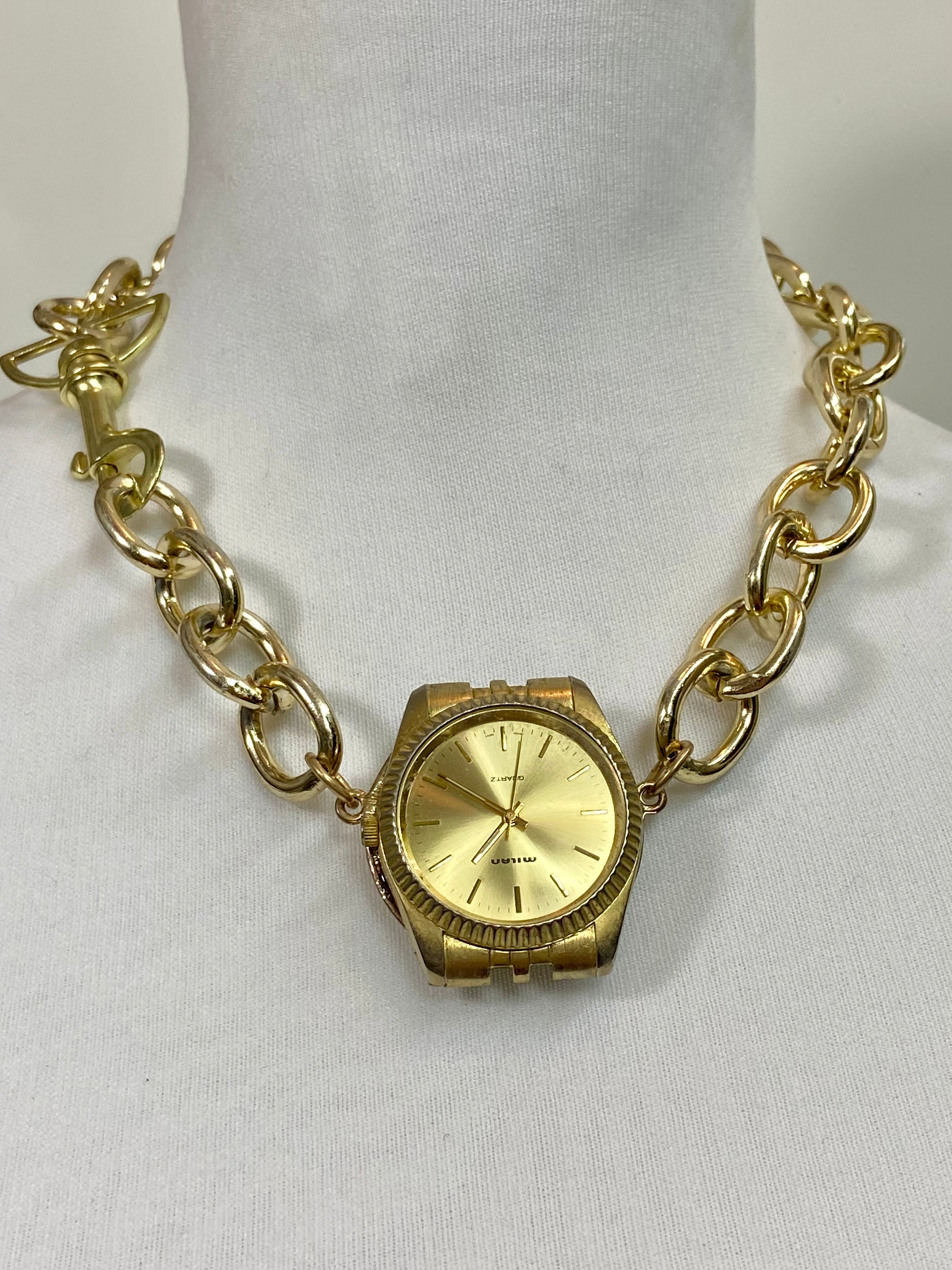 2 styles watch choker