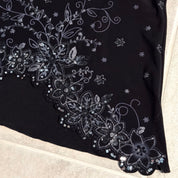 Y2K embellished halter top (L)