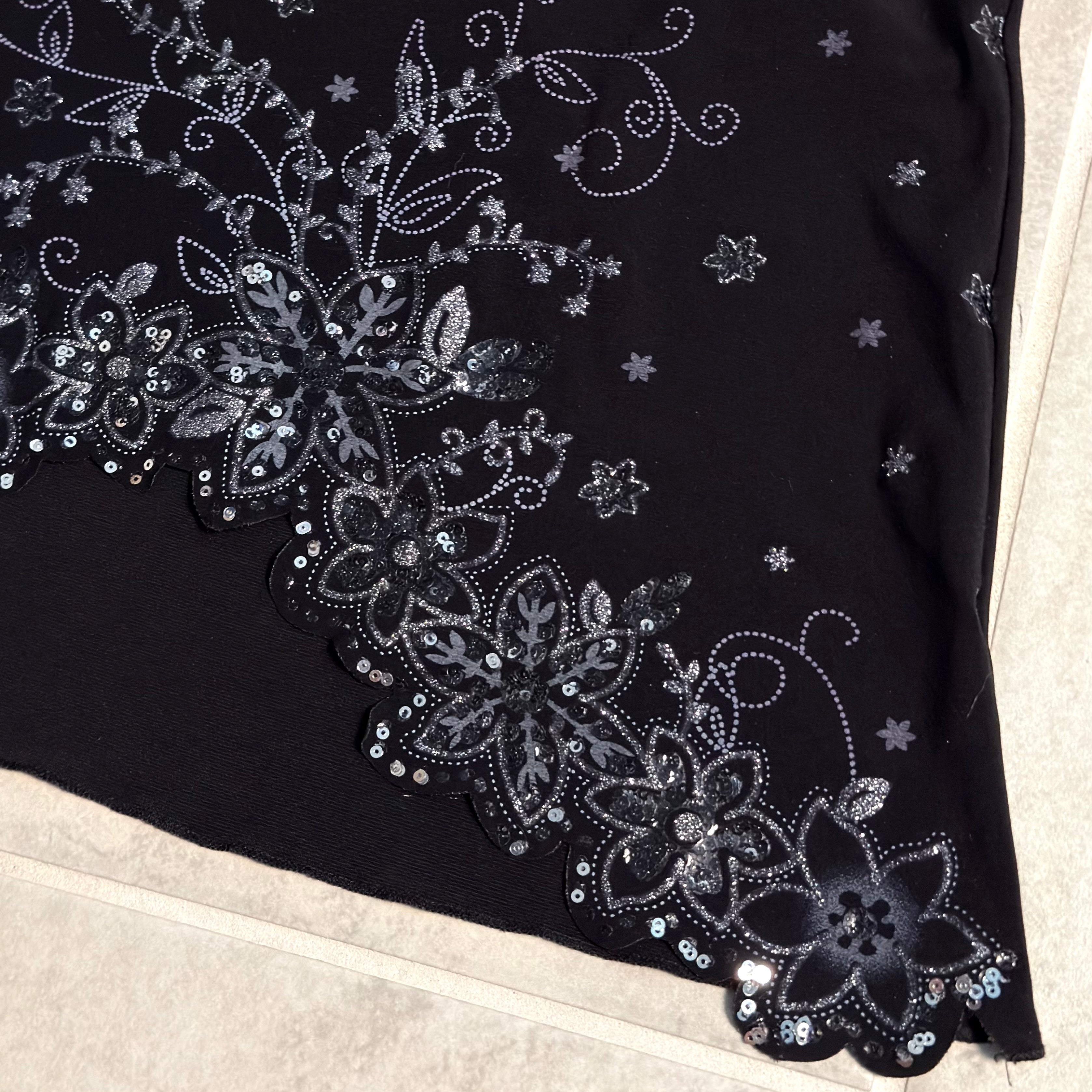 Y2K embellished halter top (L)