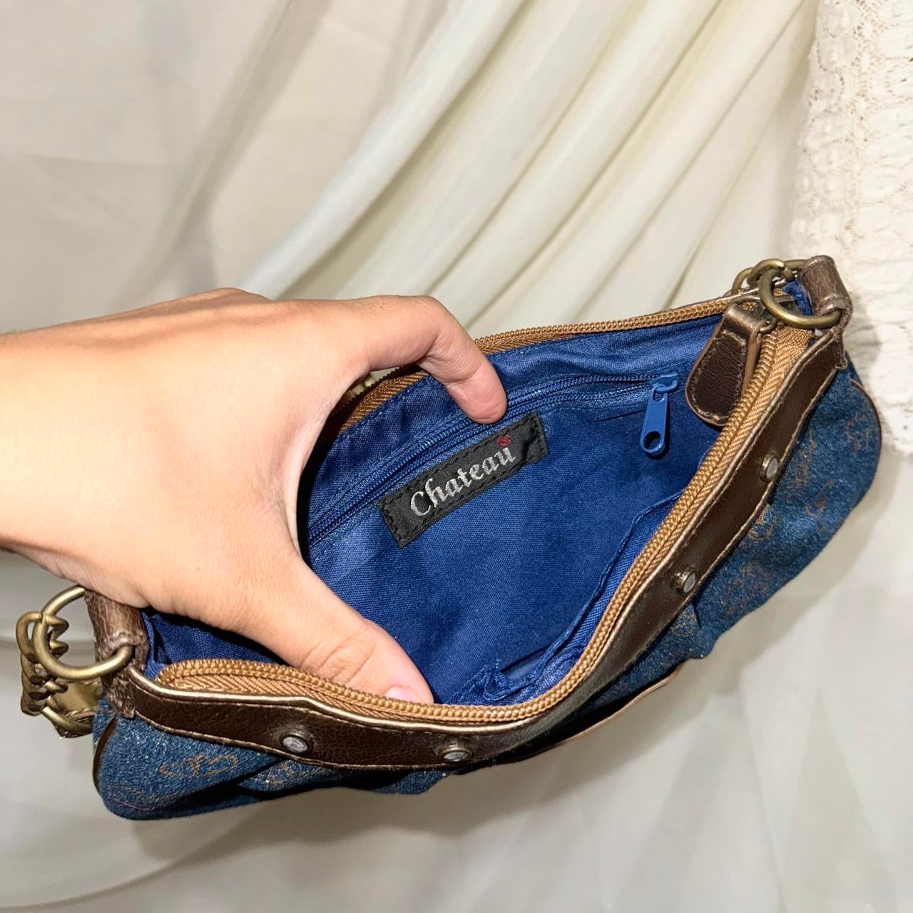 Y2K “Baby Girl” Denim Buckle Bag
