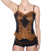 Y2K Italian Brown Lace Cami (M)