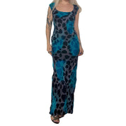 Vintage Velvet Maxi Dress (M)